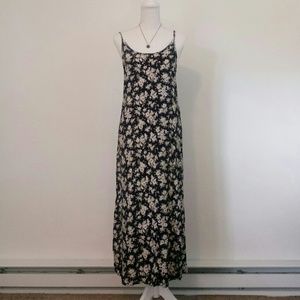 Floral black maxi sundress